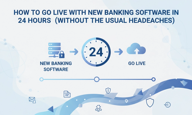 How to Go Live with New Banking Software in 24 Hours (Without the Usual Headaches)